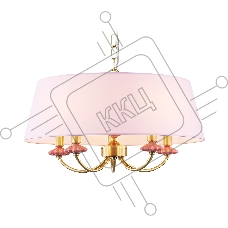 Люстра Ambrella light LH75021/5 GD/PI золото/розовый E14/5 max 40W D550*730