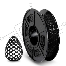 Филамент NVPRINT TPU Black для 3D печати диаметр 1.75мм  длина 165 метров  масса 0,5 кг