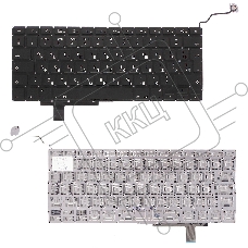 Клавиатура для ноутбука Macbook A1297 черная, большой Enter