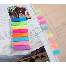 Закладки самокл. индексы пластиковые Stick`n 21401 8x45мм 8цв.в упак. 20лист европодвес