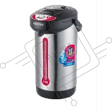 Термопот Centek CT-0080 черный, 3л, 600Вт, 3 способа подачи воды, корпус из нержавеющей стали