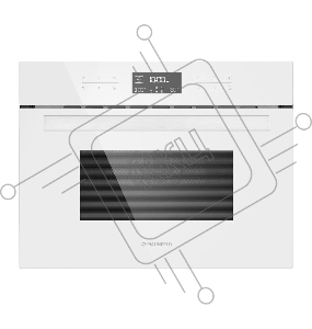 Шкаф духовой электрический с функцией СВЧ MAUNFELD MCMO.44.9GW, встраиваемый