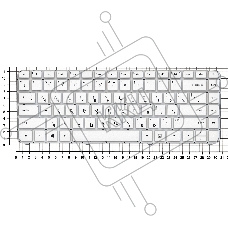 Клавиатура для ноутбука HP Pavilion G4-2000 белый без рамки
