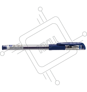 Ручка гелевая Deli E6600blue 0.5мм резиновая манжета прозрачный синие чернила