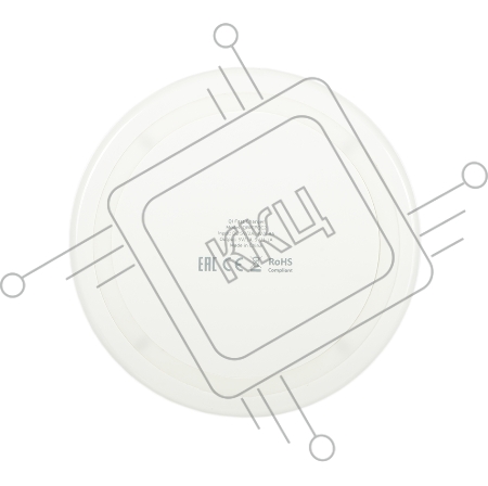 Зарядное устройство Deppa Беспроводное (Qi Fast Charger, 10W, стандарт Qi, белый)