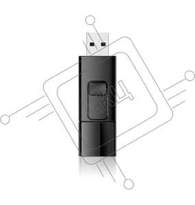 Флеш накопитель 64GB Silicon Power Ultima U05, USB 2.0, Черный