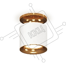 Светильник Ambrella Light XS7401122 SWH/PYG белый песок/золото желтое полированное MR16 GU5.3 (N7929, C7401, N7014)