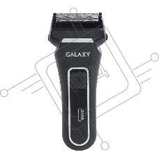 Электробритва Galaxy Line GL 4200, черный, аккумуляторная, сетки из ультратонкой японской стали, два независимых подвижных лезвия, плавающая головка, возможность промывки блока ножей и сеток, встроенный триммер для подравнивания висков, индикатор заряда, 