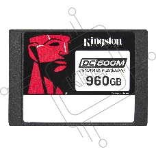 Накопитель SSD Kingston DC600M, 960 ГБ, SATA III, R/W 560/530 МБ/с