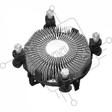 Кулер для процессора PCCooler R94-V2 серебристый/черный 94мм алюминий 2400rpm 27.3db 4-pin 65W 56мм