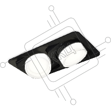 Комплект встраиваемого светильника Ambrella light XC7664083 SBK/FR/CL черный песок/белый матовый/прозрачный MR16 GU5.3 (C7664, N7160)