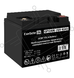 Аккумуляторная батарея ExeGate GP12400 (12V 40Ah, под болт М6)