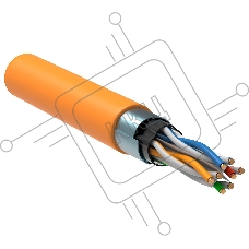 Кабель связи витая пара ITK LC1-C604-327 F/UTP кат.6 4x2x23AWG LSZH оранжевый (305м)