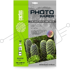 Фотобумага Cactus CS-GSA4130100 A4/130г/м2/100л. глянцевое самоклей. для струйной печати