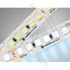 Светодиодная лента Ambrella light GS3213 2835 180Led/ 14.4W m/ 24V IP20 6500K/ 5000*10*1.2mm (2 конт.)