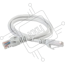 Коммутационный шнур (патч-корд), кат.6 UTP, LSZH, 0,5м, серый | PC01-C6UL-05M | ITK