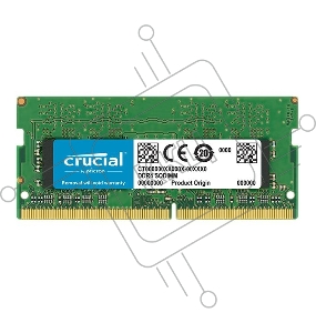 Оперативная память Crucial DRAM 8GB DDR4 3200 MT/s (PC4-25600) CL22 SR x8 Unbuffered SODIMM 260pin, EAN: 649528790095.(RCISCT8G4SFS832A)(CT8G4SFS832A)