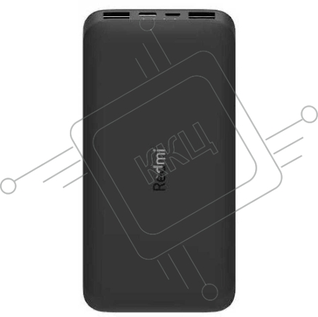 Внешний аккумулятор Xiaomi Mi Power Bank black (10000mAh, 2xUSB, QC3.0, Li-Pol, быстрая зарядка) (VXN4305GL)