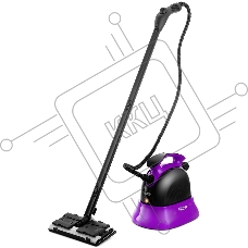 Пароочиститель напольный Kitfort КТ-9102-1 черный/фиолетовый