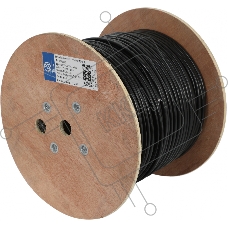 Кабель сетевой Ningbo FTP 4 пары cat5E solid 0.5мм Cu molded 305м серый outdoor стальной трос