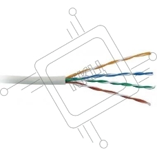 Кабель информационный Lanmaster LAN-6AFTP-LSZH-GY кат.6A FTP 4 пары 23AWG LSZH внутренний 305м серый