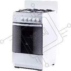 Плита Комбинированная Flama AK 1416 W белый (без крышки) реш.эмаль