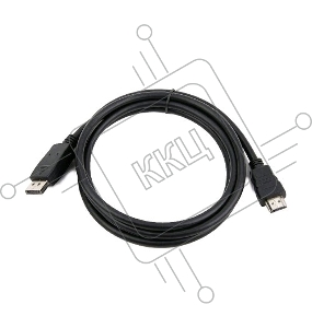 Кабель Cablexpert  DisplayPort->HDMI, 5м, 20M/19M, черный, экран, пакет