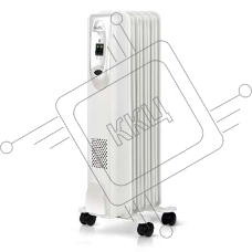 Масляный обогреватель Ballu Comfort BOH/CM-05WDN 1000 (5 секций) белый, 1000 Вт, 15 м2, термостат