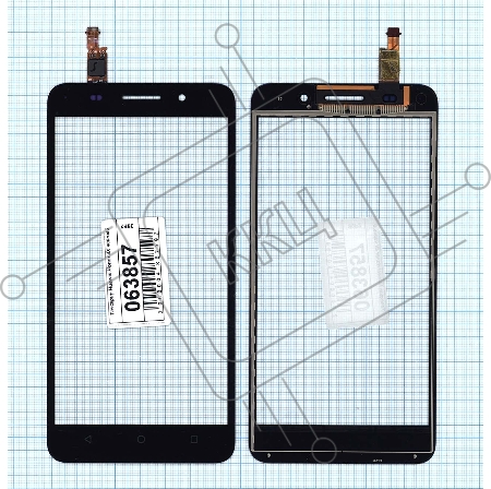 Сенсорное стекло (тачскрин) для Huawei Honor 4X, черное
