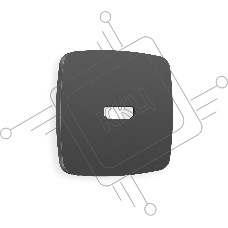 Лицевая панель OMEGA (Графит Мягкое касание) для HDMI розетки QUANT OP9140