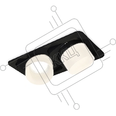 Комплект встраиваемого светильника Ambrella light XC7664085 SBK/FR черный песок/белый матовый MR16 GU5.3 (C7664, N7170)