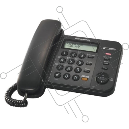 Телефон Panasonic KX-TS2358RUB (черный) {АОН,Caller ID,ЖКД,блокировка набора,выключение микрофона,кнопка 