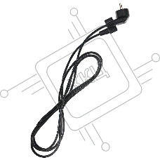 Кабель компьютер - розетка угловой 220V <3м> (Европейский стандарт) Telecom <TP021DA-3.0-BK>