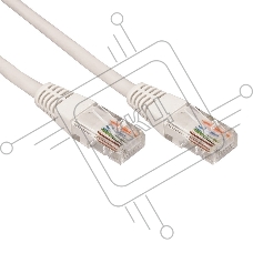Пaтч-корд U/UTP Rexant, категория 5e, RJ45-RJ45, неэкранированный, PVC серый, 1м