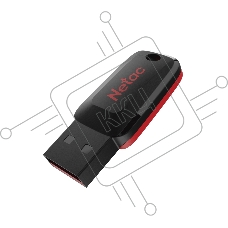Флеш диск Netac 128Gb U197 NT03U197N-128G-20BK USB2.0 черный/красный