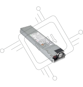 Блок питания SuperMicro 1U 1000W Redundant PS w/ 500W Battery, BBP2 76x40x360mm,RoHS