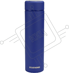 Термос Starwind 22-500/1 0.45л. синий картонная коробка