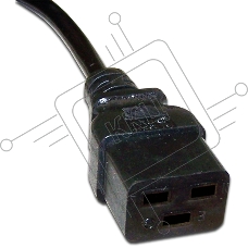 Шнур питания Lanmaster C19-C20, 3х1.5, 220В, 16А, черный, 2 метра
