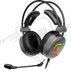 Наушники с микрофоном A4Tech Bloody MC750 серый 2.3м мониторные USB оголовье (MC750 GREY)