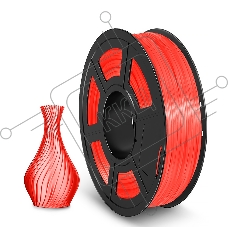 Филамент NVPRINT TPU Trans. Red для 3D печати диаметр 1.75мм  длина 165 метров  масса 0,5 кг