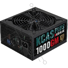 Блок питания Aerocool / Formula 1000W Retail KCAS PLUS 1000GM, 80 PLUS Gold, ATX v2.4, модульный, fan 14cm, 6x PCI-E [6+2-Pin], 10x SATA, 6x MOLEX