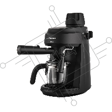 Кофемашина рожковая Maunfeld MF-733BK чёрный, исп. кофе -  молотый, 0.24 л, 870 Вт, 4 бар.