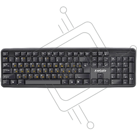 Клавиатура Exegate LY-331, <USB, шнур 1,5м, черная, 104кл, Enter большой>, Color box