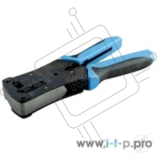 [Монтажный инcтрумен] Hyperline HT-N468B Инструмент обжимной для RJ-45, RJ-12, профессиональный
