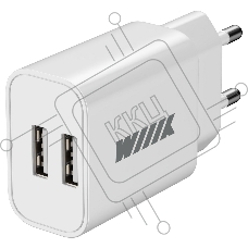 Сетевое зарядное устройство Wiiix UNN-1-2-01 2.4A+2.4A белый