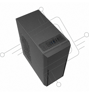 Корпус c блоком питания 450 Ватт/ Case Foxline FL-302-FZ450-U32 ATX case, black, w/PSU 450W 8cm, w/2xUSB2.0+2xUSB3.0, w/pwr cord, w/o FAN