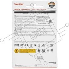 Флешка USB 512Gb SanDisk CZ550 Ultra Curve, USB 3.2 черный