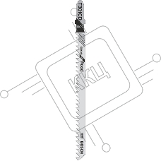 Пилка для лобзика Bosch 2608637590 5 ЛОБЗИКОВЫХ ПИЛОК T 301 CD, HCS