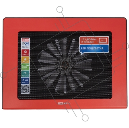 Подставка для ноутбука STM IP25 Red STM Laptop Cooling IP25 Red (17,3