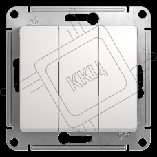 Механизм выключателя 3-кл. СП GLOSSA 10А IP20 10AX бел. SchE GSL000131